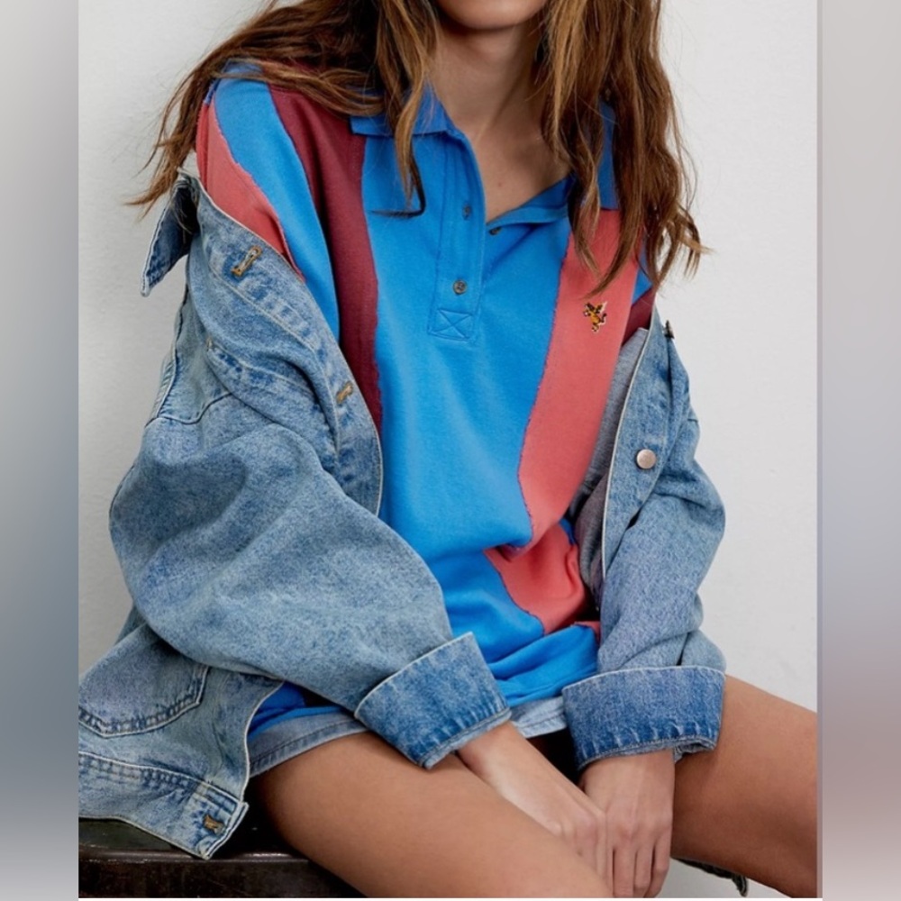 NWT! FREE PEOPLE! We The Free 'Too Cool For School' Shirt! SZ L!